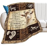Goat Blanket, Goats Throw Blanket, Sheep Gifts Blankets Stuff Fleece Flannel Plush for Girls Women Men Boys Lovers Adults Soft Bedding Gift for Sofa Bed Office Home Decor 40"X50"
