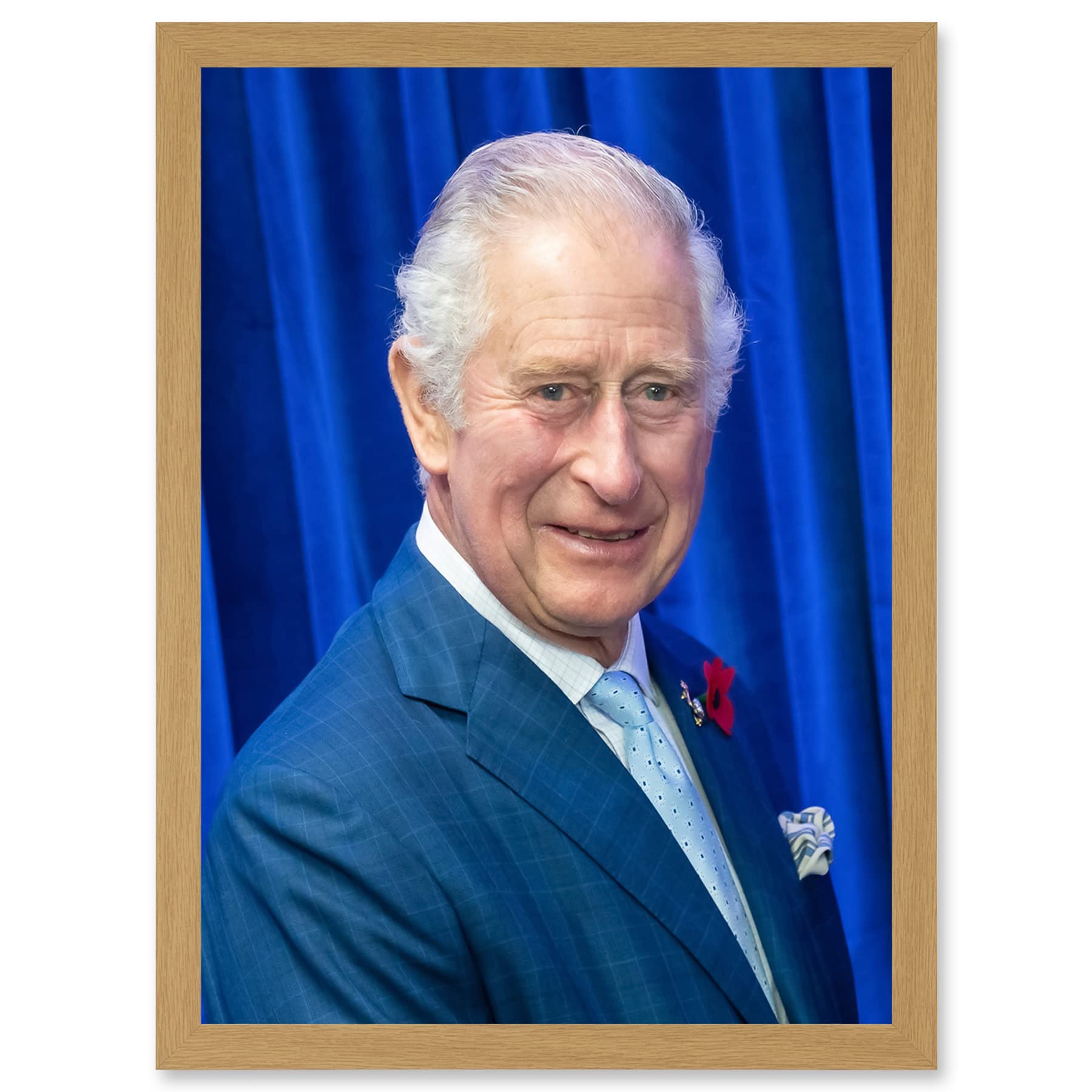 Artery8 King Charles III Third of England Scotland United Kingdom Glasgow Photo Artwork Framed A3 Wall Art Print