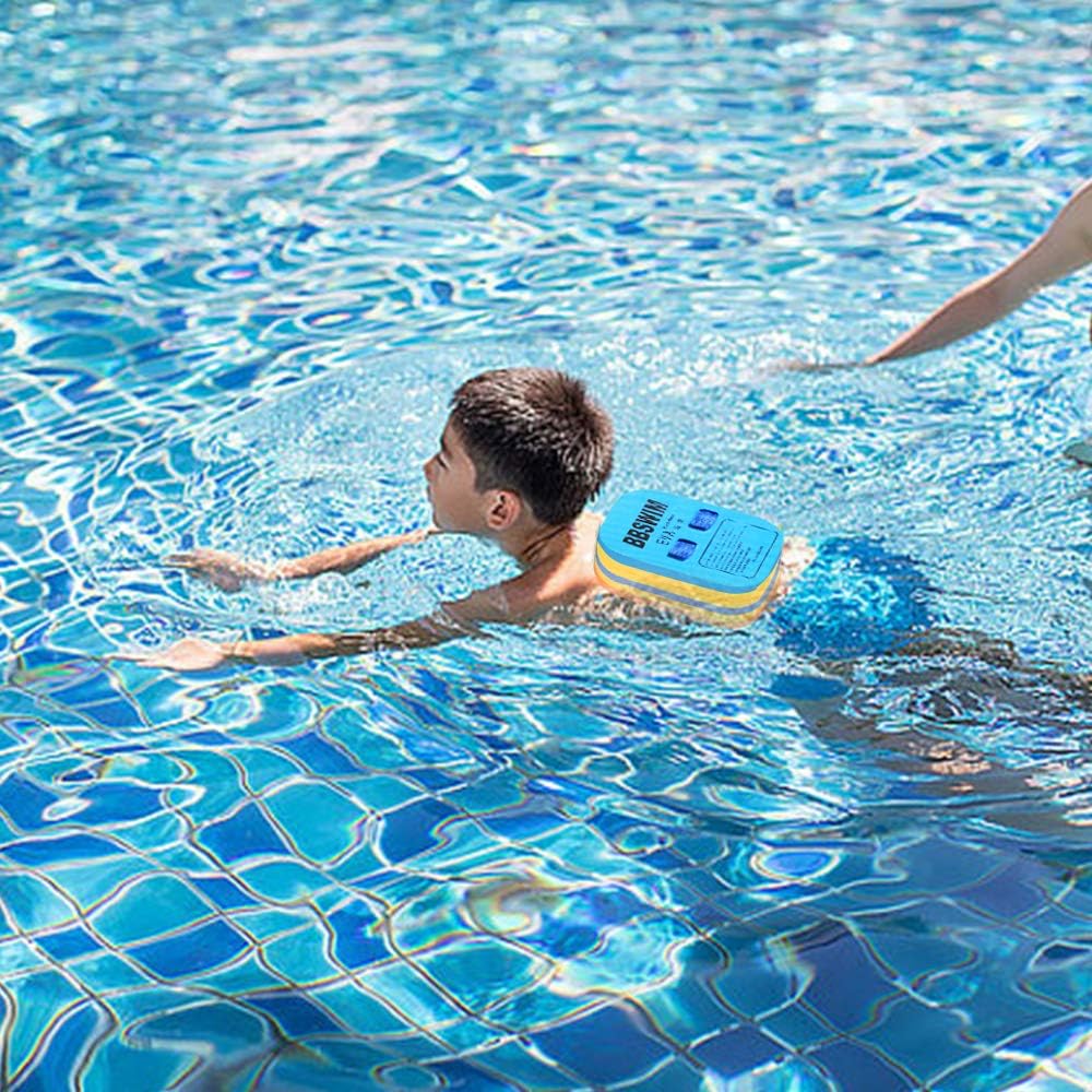 Back Float Safety Swimming Bubble with Adjustable 3 Layers Swim Belts Waterproof Floaties Device for Kids Swimming Floats Secure Clip Buckle Swim Floaties for Swimming Beginners Sport Pool Lesson : Sports & Outdoors