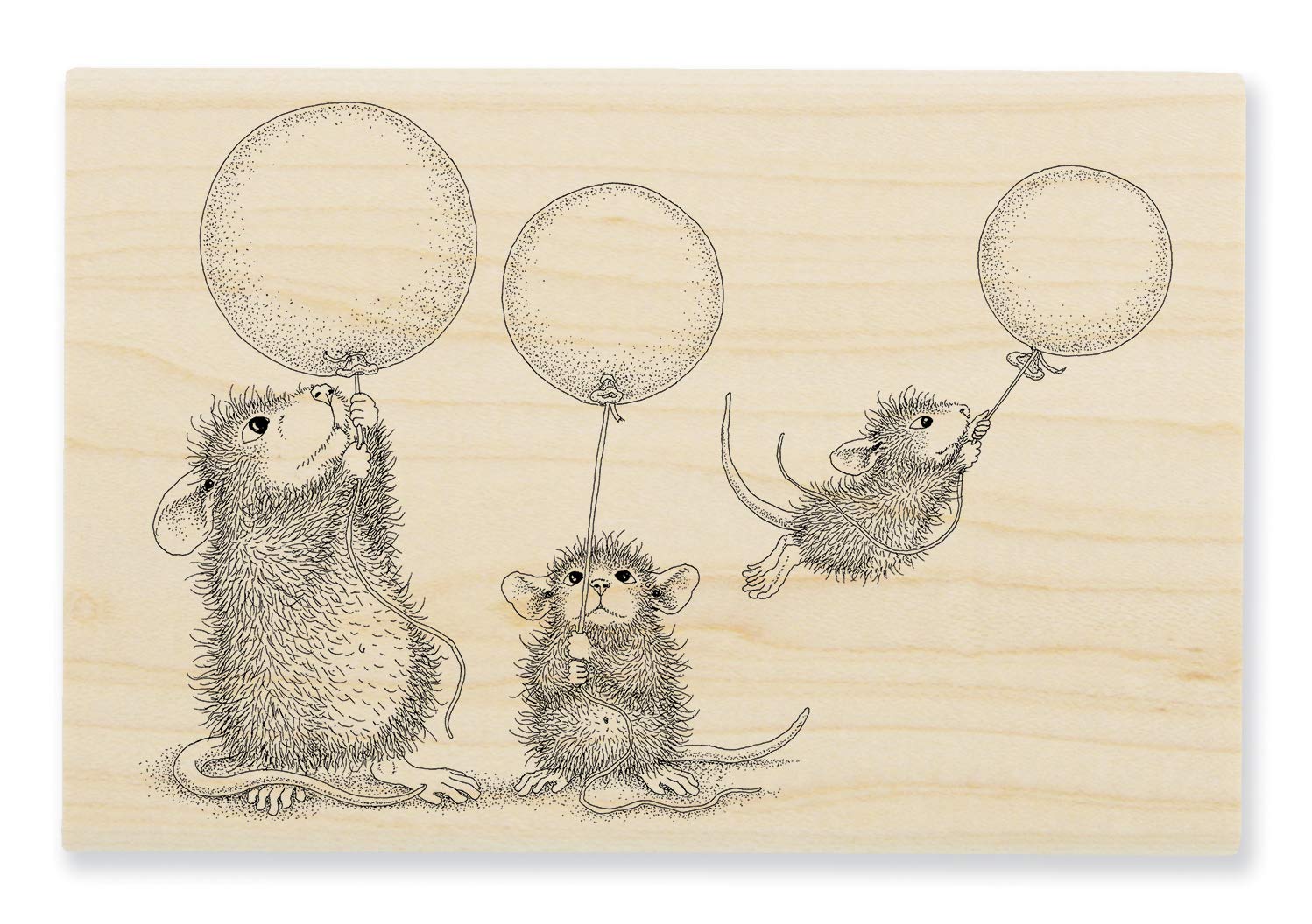 Stampendous Balloon Fun Wood Rubber Stamp