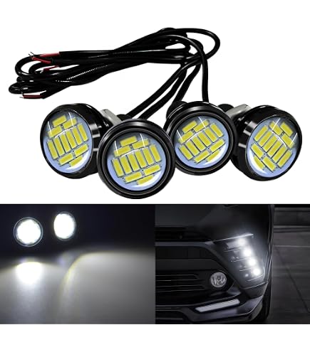 Eagle Eye 18mm LED Fog Light Bulbs - 5730 SMD High Power - DRL Backup Signal Lights - Multiple Color Temperatures