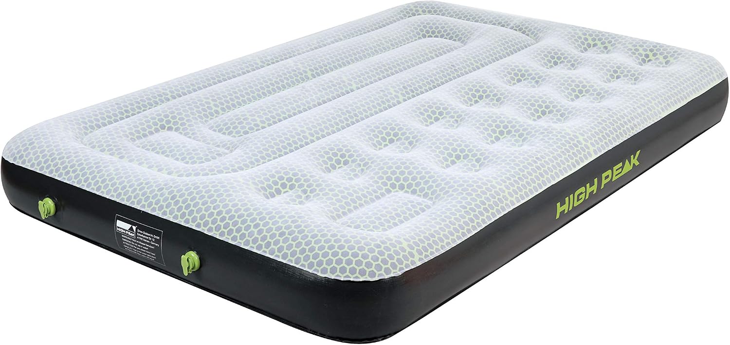 High Peak Comfort Plus Air Bed Grey/Green/Black, XL, Grau/Grün/Schwarz