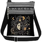 XiaoGalaee Cosmic Galactic with Stellar Print Crossbody Bag Adjustable Shoulder Strap Messenger Bag Women Birthday Gift Festival Present for Sister Friend