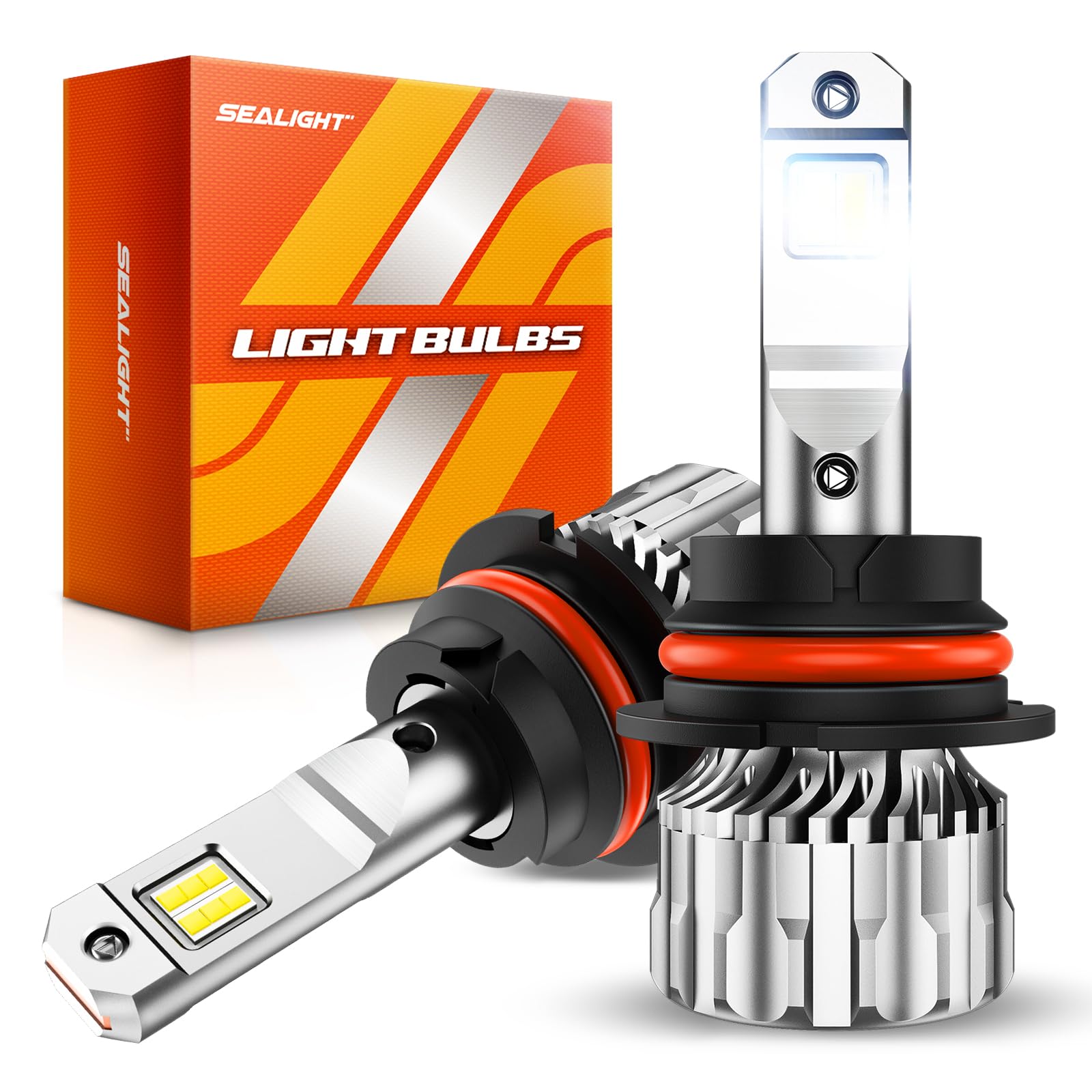 Photo 1 of ***DIFFERENT BULBS*** ***SEE WAREHOUSE PHOTOS*** SEALIGHT 9007/HB5 Bulbs, 46000LM 800% Super Brighter, 6500K Cool White, 1:1 Size with 15000RPM Cooling Fan, Plug and Play, Canbus Ready Fog Light Bulbs, Side Marker Assemblies, Pack of 2
**USED**