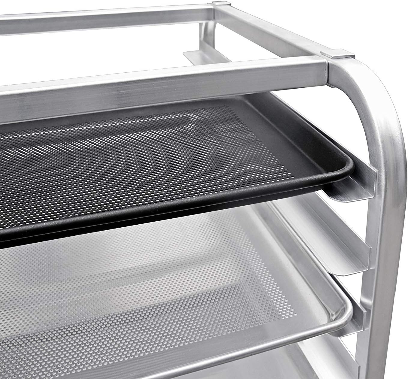 New Star Foodservice 36510 Commercial-Grade Aluminum 10-Tier Sheet Pan/Bun Pan Rack, 26" L x 20" W x 38" H with Brake Wheels: Home & Kitchen