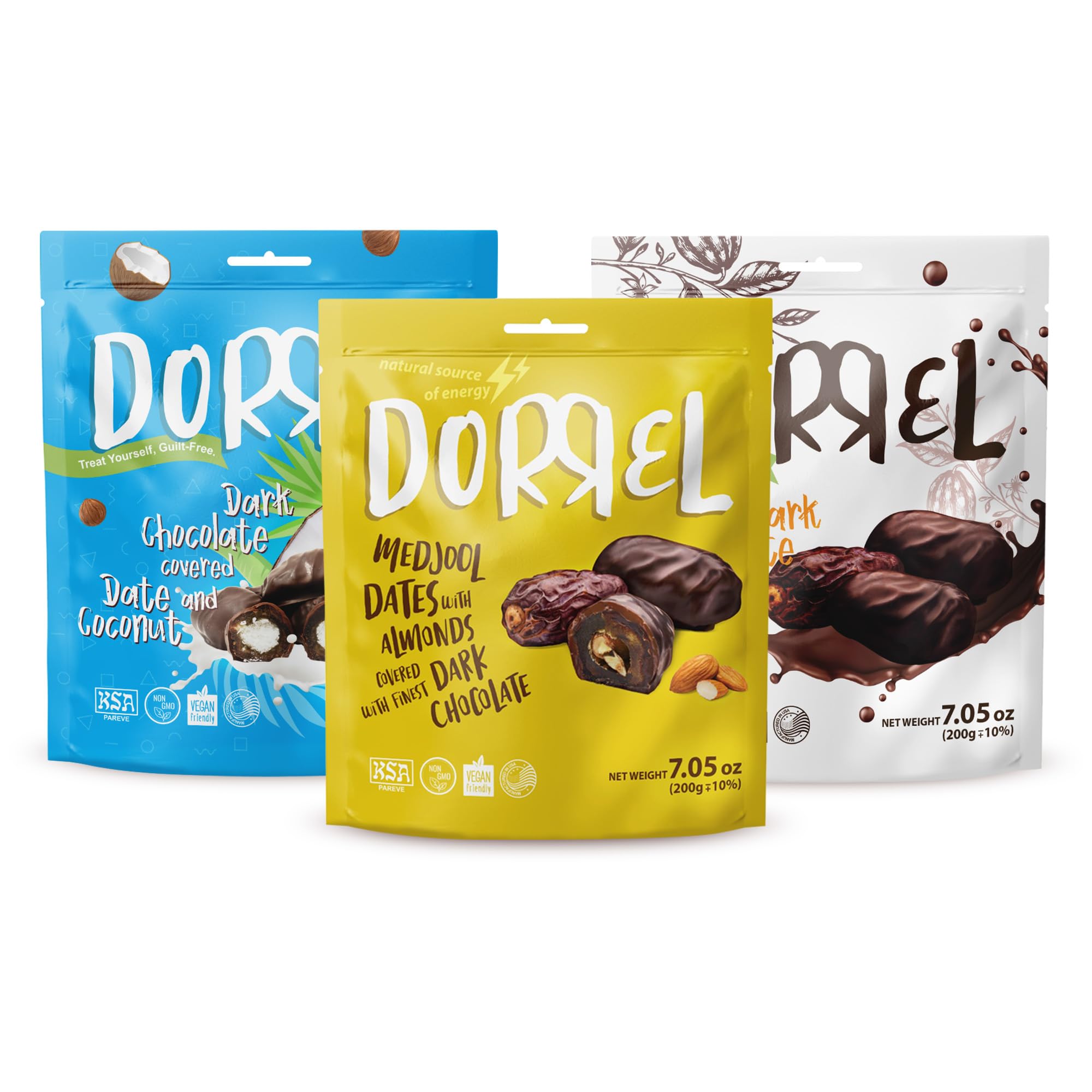 DORREL - Trio Bundle Pack: Belgian Dark Chocolate