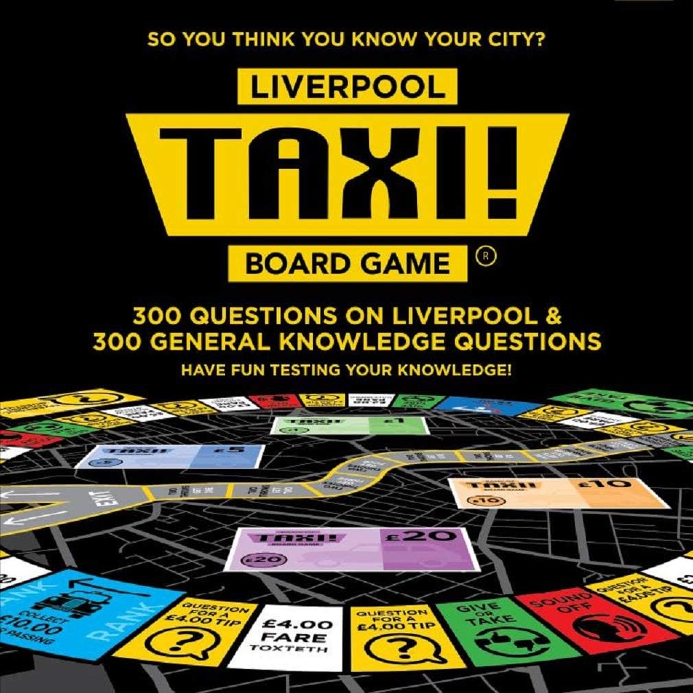 Liverpool City edition, Taxi Board Game, Black