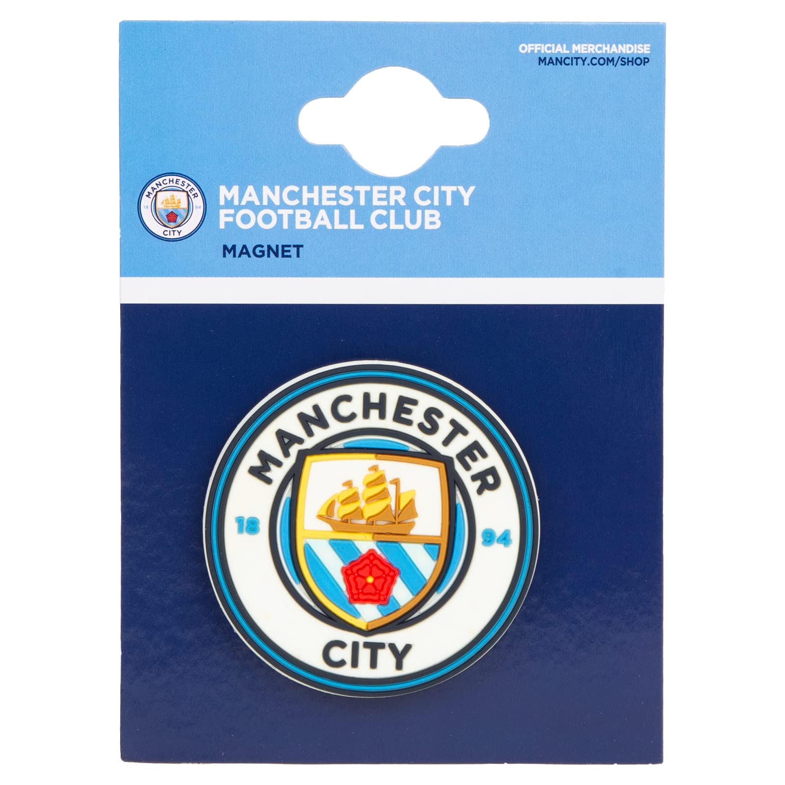 Manchester City - Official Licensed Merchandise - 3D Crest Magnet