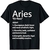 Zodiac Definition Astrology Facts - Star Sign Aries T-Shirt