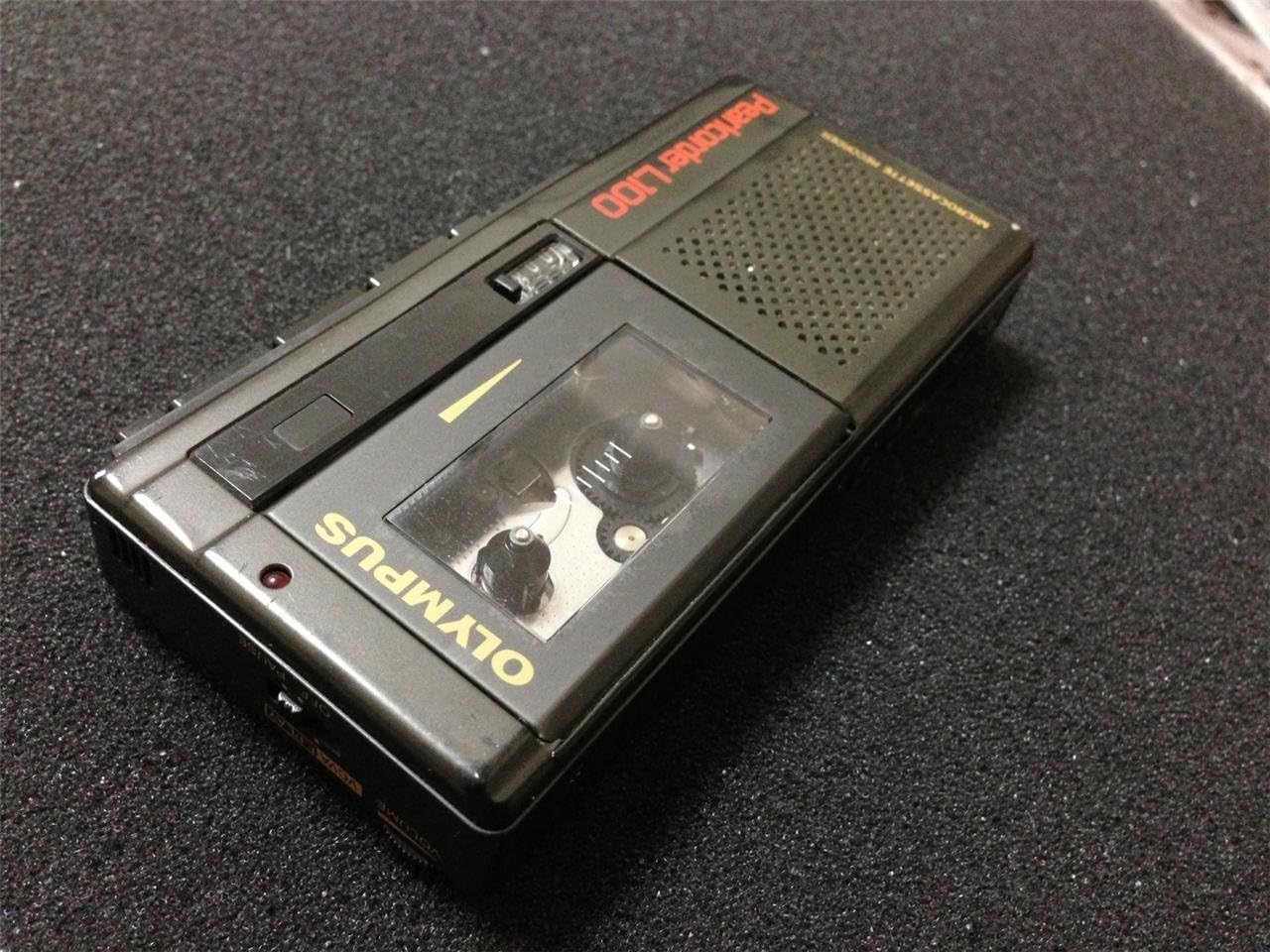 Olympus Pearlcorder L100 Microcassette Tape Recorder Amazon.co.uk