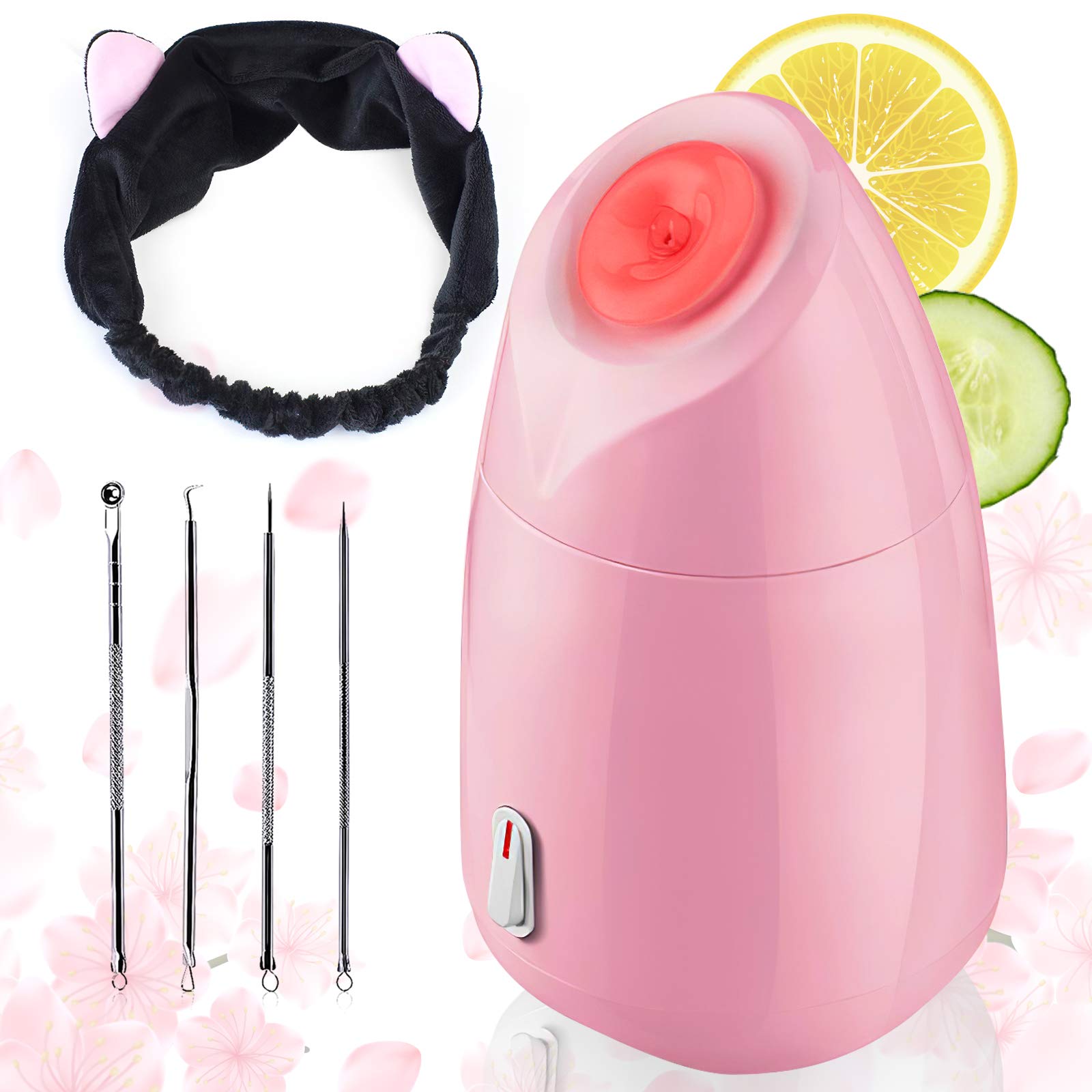 Buy Facial steamer, GreenLife 2021 New Nano Ionic Face Steamer Milk