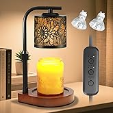 Maromamix Candle Warmer Lamp with Timer & Dimmer- Electric Wax Melt Warmer with Adjustable Height for Scented Candles, Home Décor Fragrance and House Warming Birthday Gifts for Women Mom