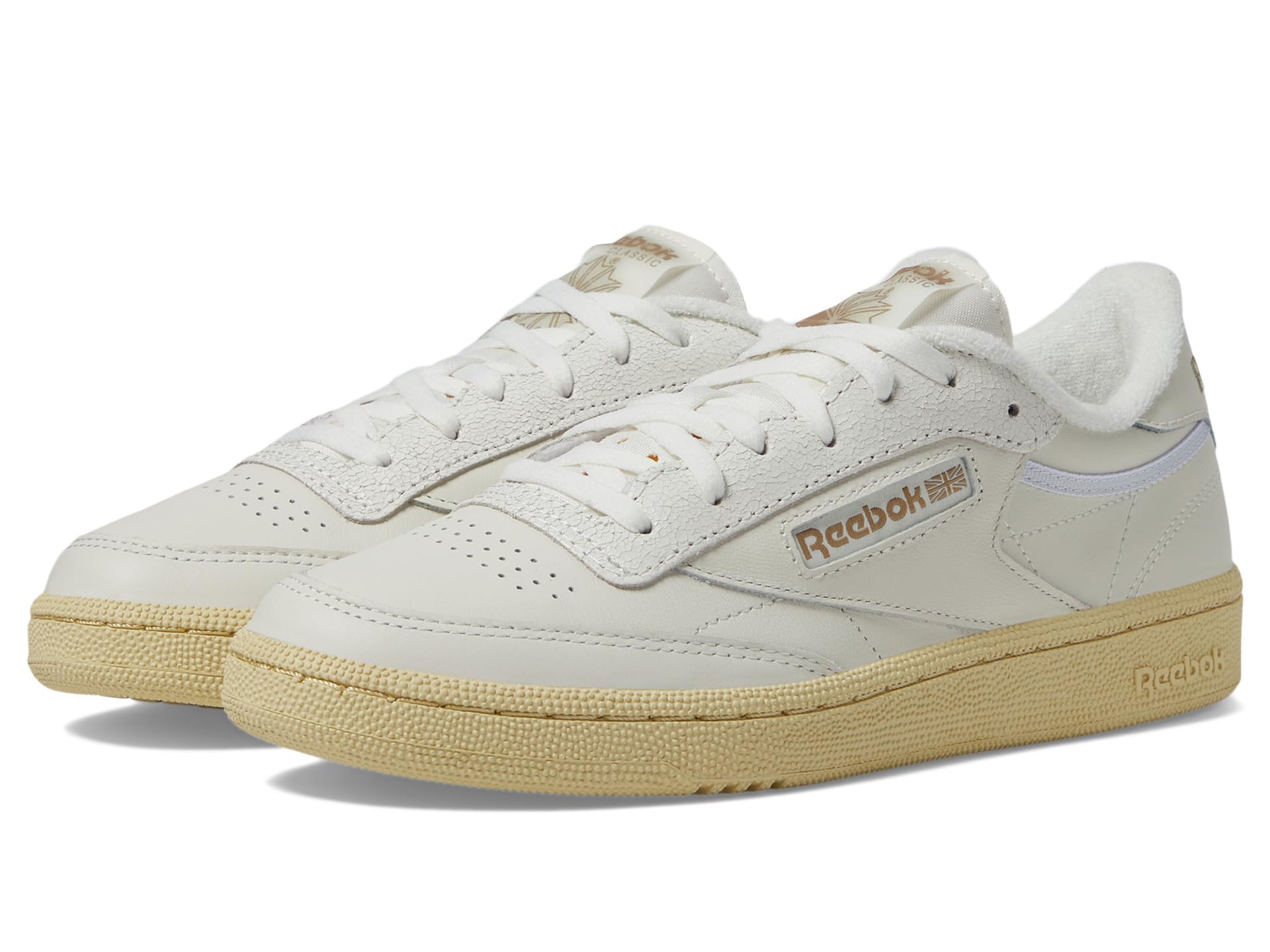 Reebok Women's Club C 85 Sneaker, Chalk/Weathered White/Moon, Size 11 Image