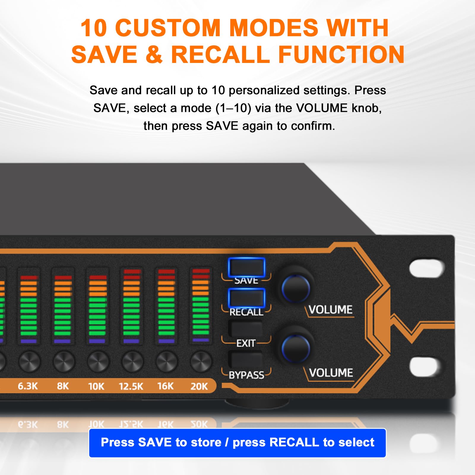 Equalizer Rack Mua MICNAUX Equalizer for Home Stereo Audio System, Professional 31 ...