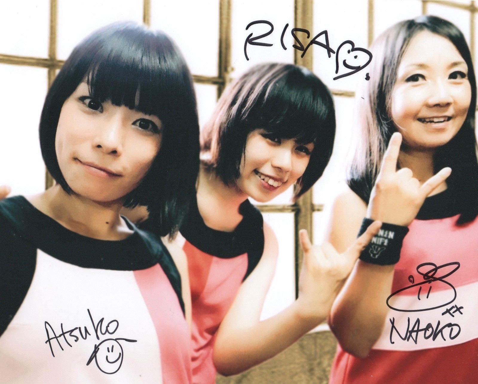 Shonen Knife Band REAL Hand SIGNED Photo 2 COA Naoko Atsuko Risa on Galleon Philippines