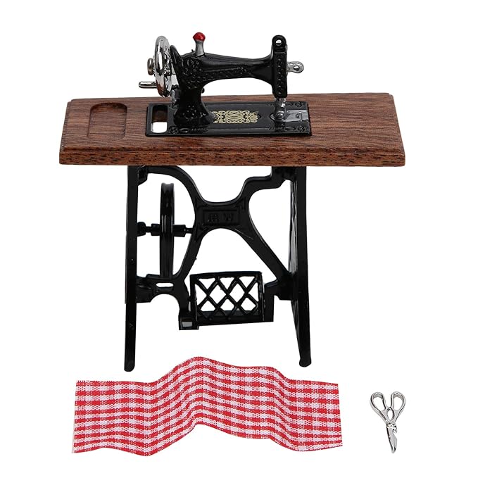 1:12 Sewing Machine 1:12 Dollhouse Sewing Machine Miniature Sewing
