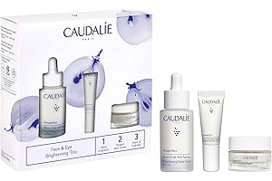 Caudalie Valentine's Day Brightening Trio Skin Care Set - Vinoperfect Brightening Dark Spot Serum Full Size + 2 Free Travel-Size Products ($120 Value)
