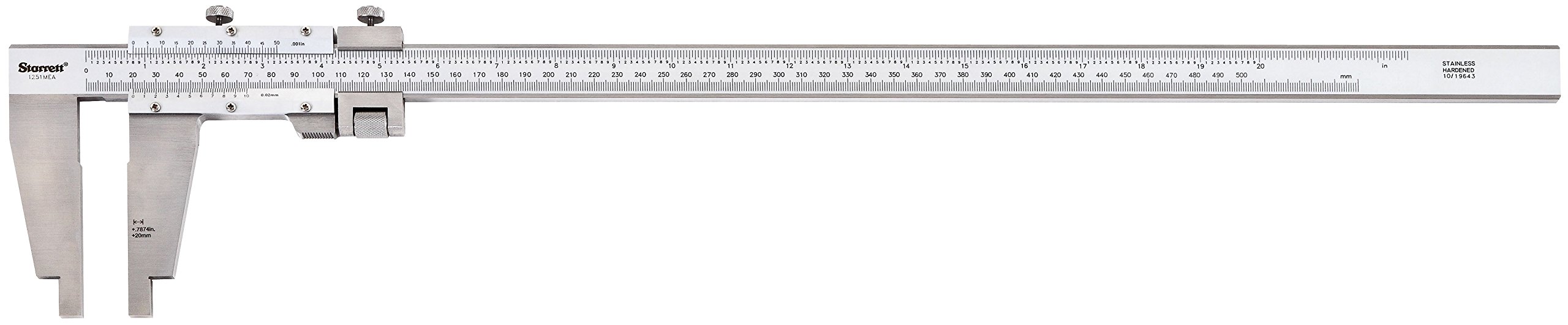 Starrett 1251MEA 20/500 Vernier Calliper