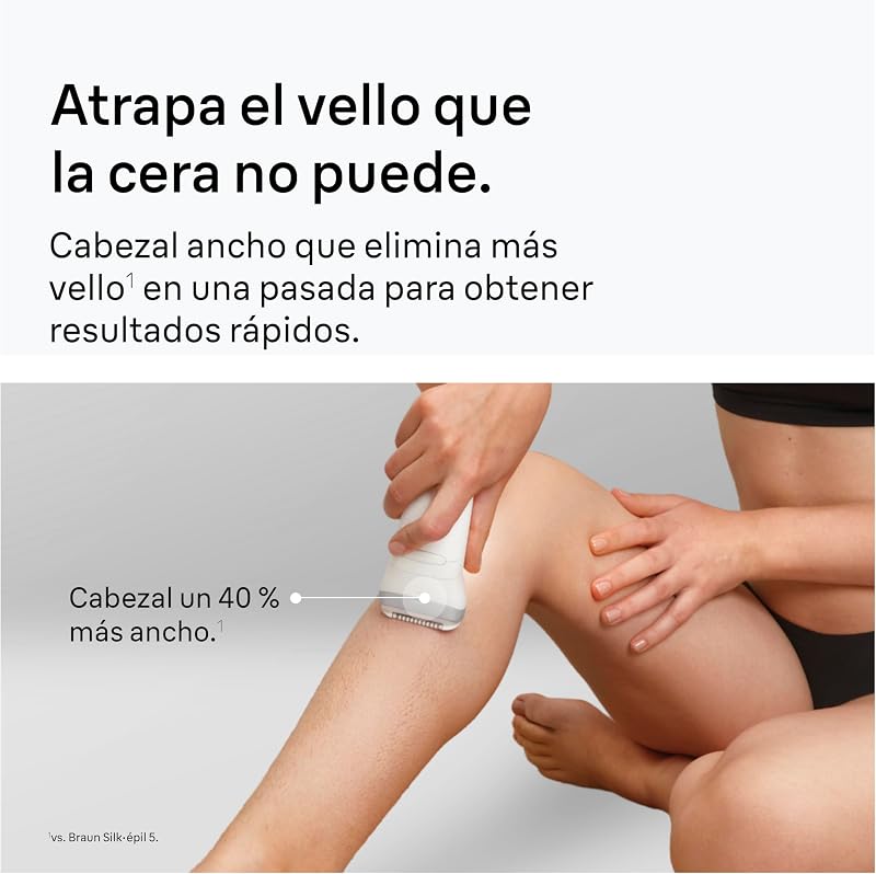 Silk·épil 7 Depiladora Eléctrica Mujer, 7-241, Plata