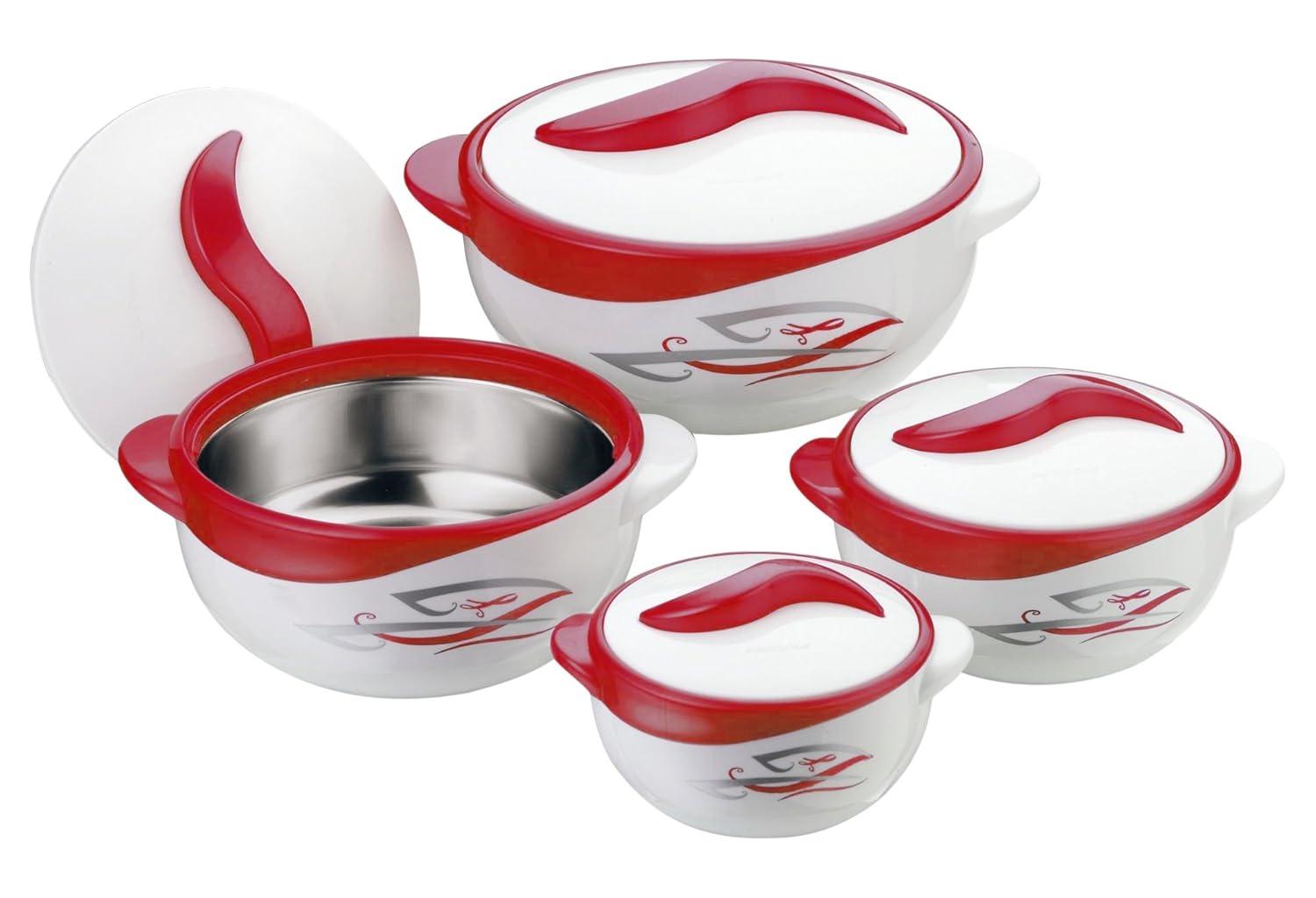 Pinnacle Parisa 4pc Round Heat Insulated Food Storage Hot Pot Casserole