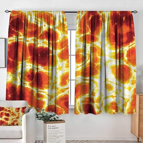 Amazon Com Renteriadecor Burnt Orange Kitchen Curtains Hot