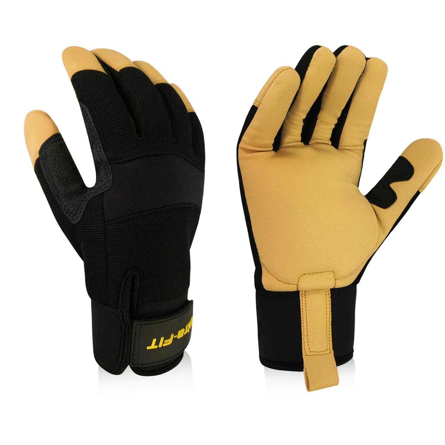 IntraFIT HeavyDuty AntiVibration Gloves Reinforced Palm and Thumb