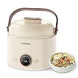 Stariver Small Rice Cooker, 2 Cups Uncooked Mini