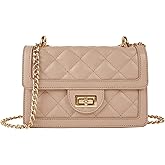 SG SUGU Small Quilted Crossbody Bag, Trendy Designer Mini Shoulder Bag, Phone Wallet Purse for Women