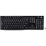 Logitech MK710 Wireless Keyboard and Mouse Combo — Includes Keyboard and Mouse, Stylish Design, Built-In LCD Status Dashboard, Long Battery Life