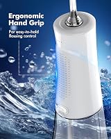 Wafloo Water Flosser 5 Modes 6 Nozzles 300ml Tank USB Rechargeable IPX7 view 8