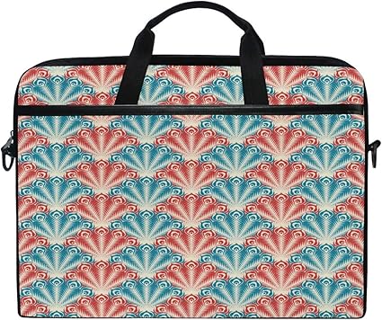 Amazon パソコン ケース ノートパソコン Pcバッグ 羽毛 クジャク 背景 葉書 上品 かわいい ノートpc Macbook Pro 14インチ 15 カバン 手提げバッグ 撥水 衝撃吸収 軽量 収納 通勤 出張 プレゼント ノーブランド品 Pcバッグ ケース スリーブ 通販