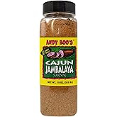 Andy Roo's Salt-Free Cajun Jambalaya Creole Seasoning, 18 Ounce Shaker