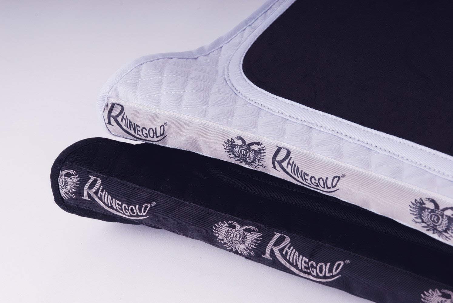 Rhinegold Pressure Pad Saddle Cloth-Full-Black - Image 3
