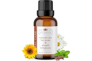 Punkin Butt Teething Oil for Adults, Soothing Oral Care for Mouth Irritations, Gums & Sores, Herbal-Infused Blend with Essent