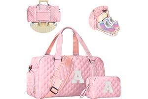 Elilier Christmas Gifts for Women Teen Girls, Travel Duffle Bag: Personalized Weekender Dance Cheer bag Sports for Girl, Gymnastics Bags, Stocking Stuffers Birthday Gifts for Women Girls Kids Teens