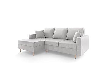 Mazzini Sofas Canapé Dangle Gauche Convertible Avec Coffre