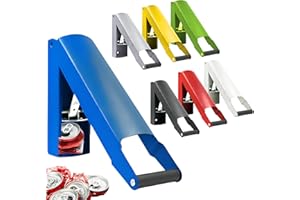 Wall Mounted Can Crusher Blue – Heavy Duty Can Crushers for Recycling Compactor for Seltzer Soda Beer Cans Plastic Bottle Blu