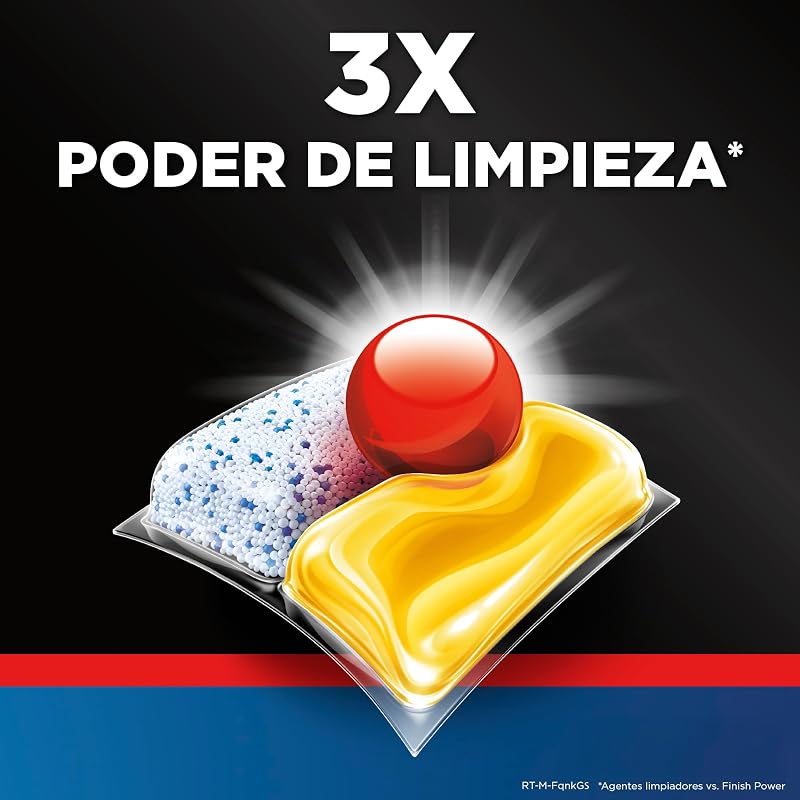 Finish Ultimate Infinity Shine Pastillas para lavavajillas aroma Limón - 80