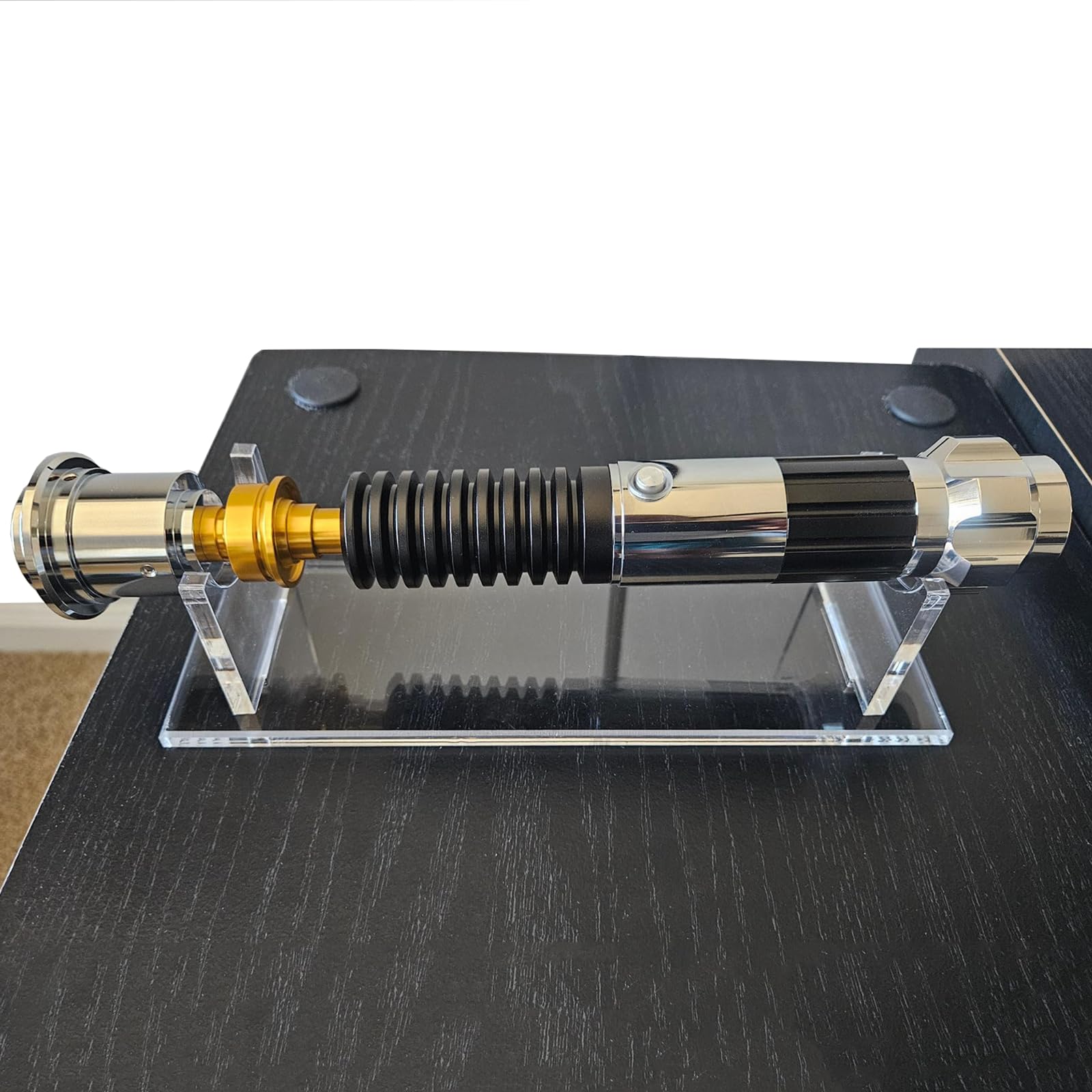 WANLIAN Acrylic Lightsaber Stand - Desktop Display Stand (Transparent) with Fixed Sword Position