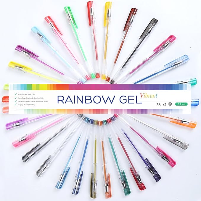 Top Quality Gel Pens, 30 Color Gel Pen Set Professional Artist
