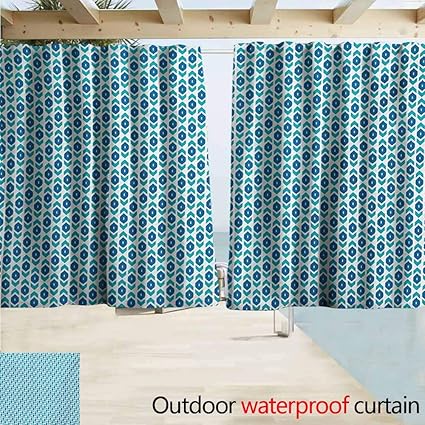 Amazon Com Wlkecgi Ikat Curtains For Bedroom Nautical