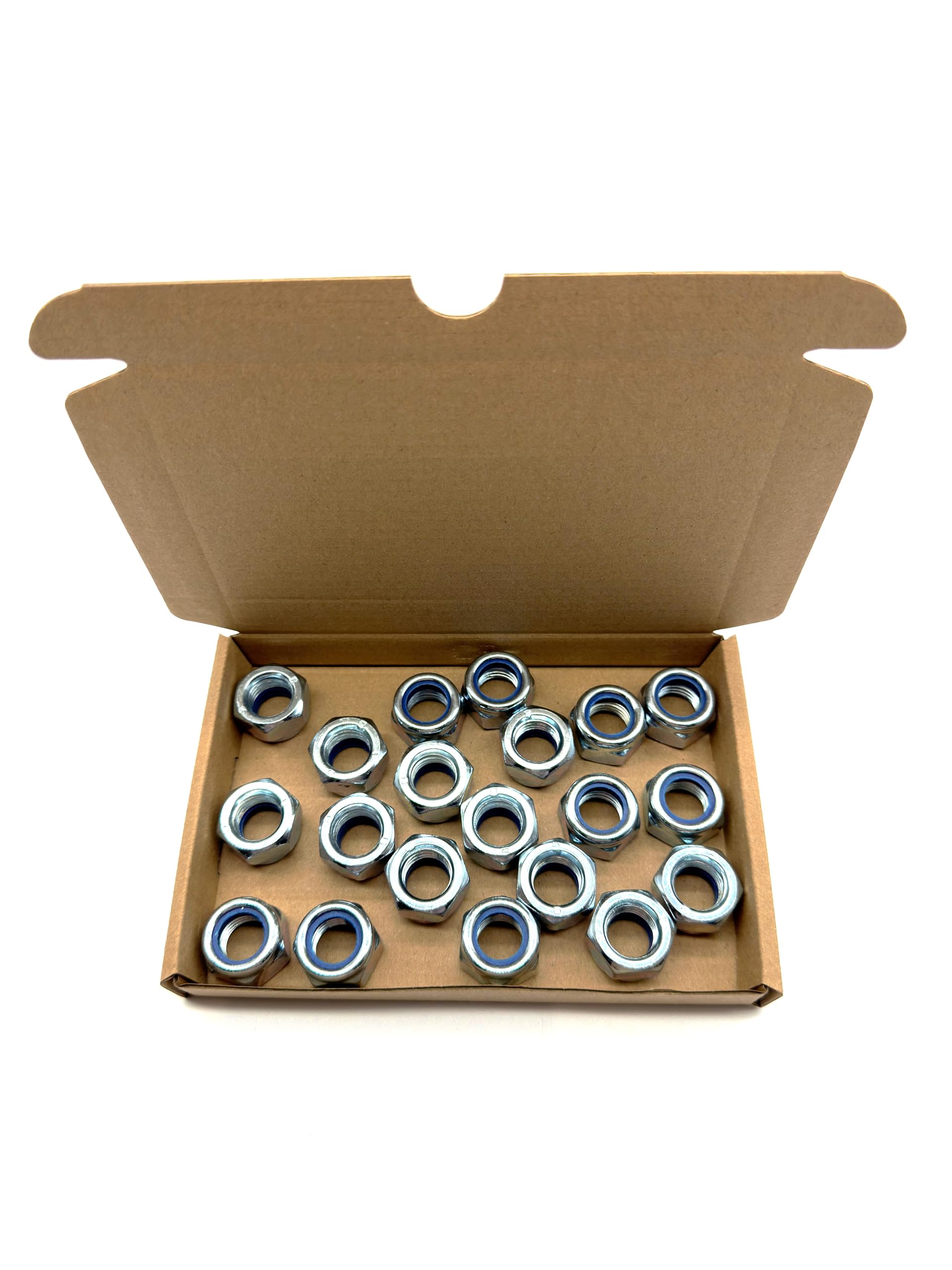20 Pack of M16 Nyloc Nuts - Self locking with nylon inserts (Nylon Nuts) (M16)