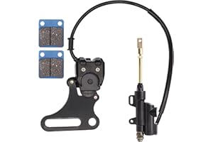 TUIJODAIX Rear Brake Assembly Master Hydraulic Cylinder Caliper With Replaced Disc Brake Pad Set Coolster 15MM Wheel Axle for SSR 125cc 110cc Dirt Bike Pit Bike KLX BBR CRF TTR SDG 107 110 125 50cc 70cc Part