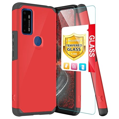 Tempered Glass Phone Cases At At&t TJS Compatible With AT&T