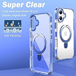 UMIONE for iPhone 16 Plus Clear Magnetic case with