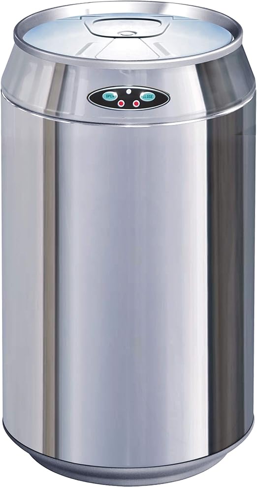 Poubelle De Cuisine Automatique 42l Can En Acier Inox Forme Canette Avec Seau Amazon Fr Cuisine Maison