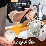 PowerLix Milk Frother Handheld Whisk 19000rpm Stainless Stand 15-20s view 4