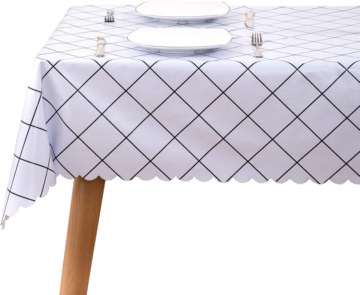 homing Heavy Duty Vinyl Tablecloth, Waterproof Diagonal
