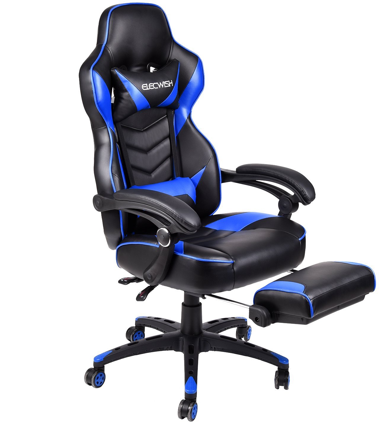 ELECWISH Ergonomic Computer Gaming Chair, PU Leather High Back Office