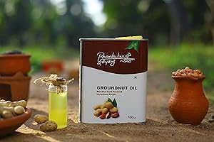 Poombukar Wooden Cold Pressed Groundnut/Peanut Cooking Oil 750 ml